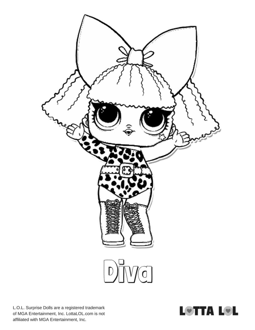 Diva Lol Coloring Page