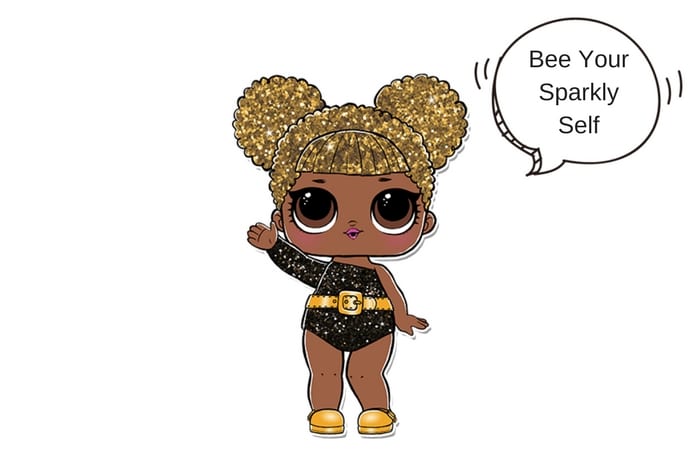 queen bee glitter small