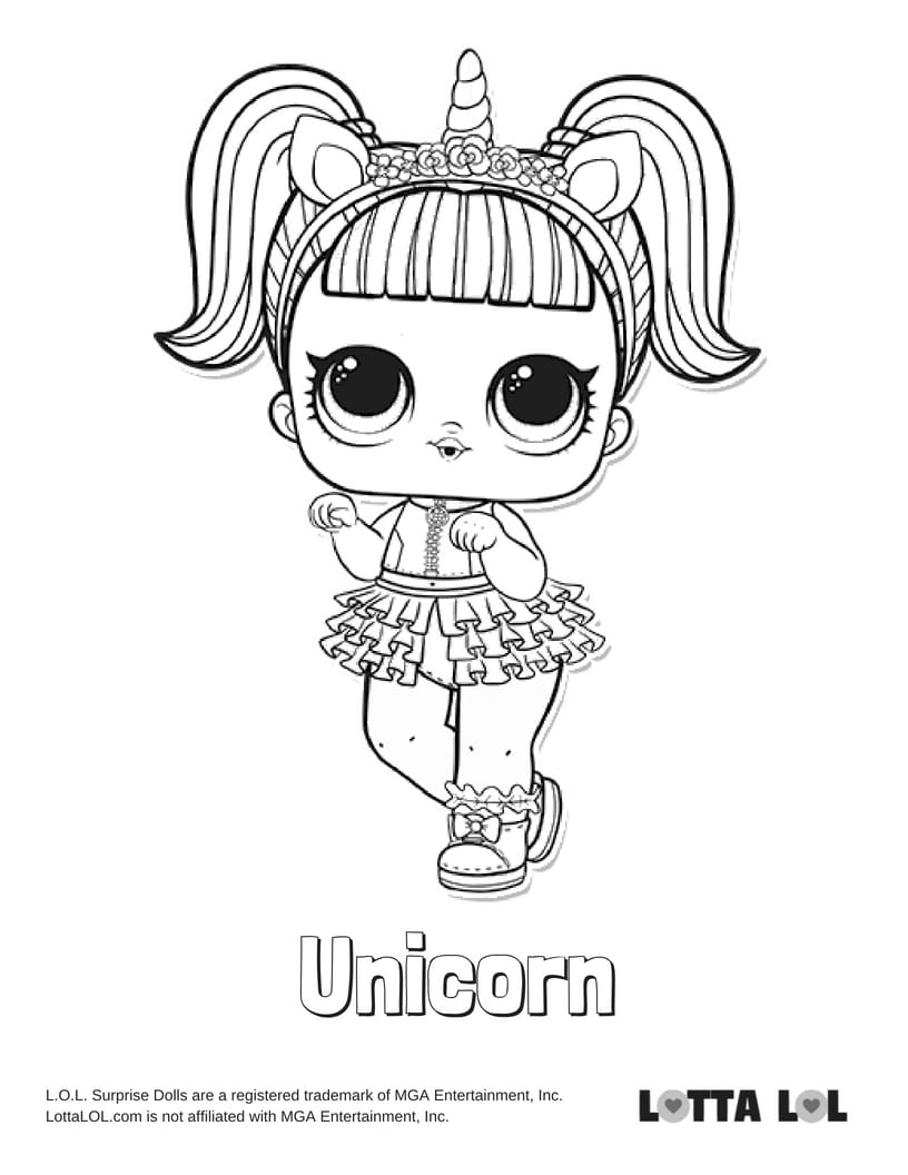 Coloring Pages Lol Unicorn - coloringpages2019