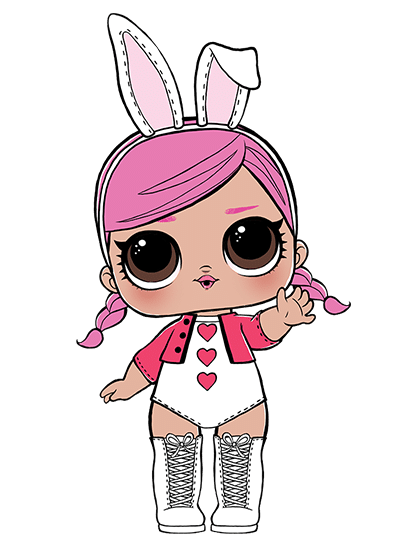 LOL Surprise Doll HOPS Series 2 Wave 1 Easter Bunny Rabbit Ears RARE MBJD 