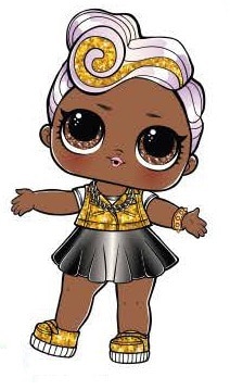 LOL Surprise! GLAM GLITTER Dolls Series 1 DJ d.j.-New Authentic L.O.L