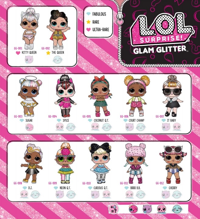LOL surprise Glam Club Series glamper Strut doll with hair bow & Bouteille Cadeau de Noël 