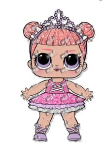 fancy glitter lol doll