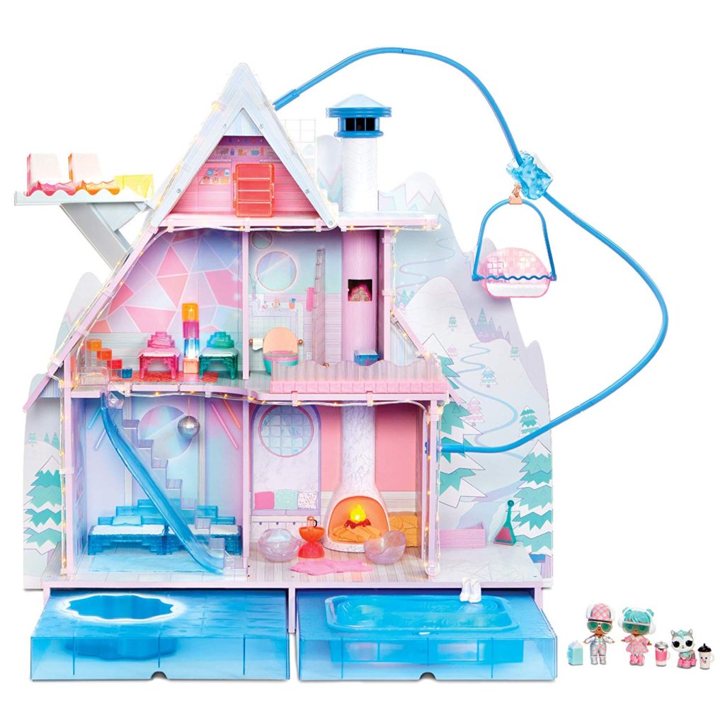 Chalet LOL Surprise Doll Clubhouse TABLE & CHAIR Set Winter Chill Cabin Chalet Ice Snow 