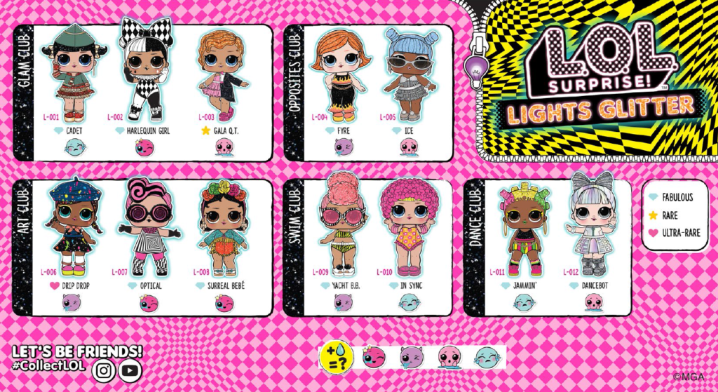 Lol glitter doll names on sale