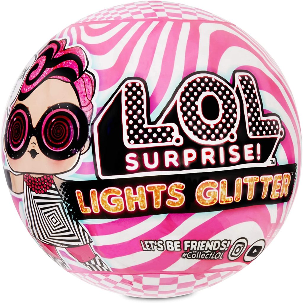 lol lights glitter ball